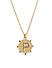 Initial Alphabet P Gold Plated Stones Personalized Pedant Necklace 