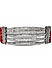 Silver-Toned  Maroon Bar Bracelet