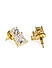 Gold-Toned Square Studs