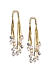 Gold-Toned Contemporary Drop Earrings