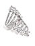 Women Silver-Toned Classic Floating Finger Ring