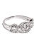 Women Silver-Toned Love Link Band Finger Ring