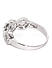 Women Silver-Toned Love Link Band Finger Ring