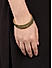 Set of 4 Gold-Plated Green Stone-Studded Bangles