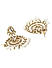 White Pearls Kundan Gold Plated Drop Earring