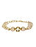 Women Gold-Toned Metal Link Bracelet