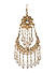 Gold-Toned Stone-Studded and Beaded Reversible Jhumar Passa
