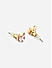 Toniq Gold Plated Casual Pearl & CZ stone Floral, Heart Round Shape Set of 20 Stud Earrings for Women