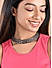 Toniq Gun Metal Plated Beads Black Party Wear Multi Strands Choker Cuff Necklace for Women