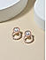 Toniq White Gold Plated Floral Pearl Fusion Wear Alloy Earrings For Women