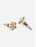 Toniq Gold, Silver and Rose Gold Plated Geometric CZ Stone Earrings For Women - Set of 20