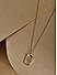 Toniq White Gold Plated Geometric Shape Charm Necklace For Women
