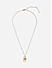 Toniq White Gold Plated Geometric Shape Charm Necklace For Women