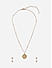 Toniq Gold Plated Star Half Moon CZ Stone Studded Jewellery Set For Women