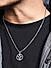 The Bro Code Silver Plated Stone Studded Ganesh Pendant Necklace for Men
