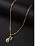 The Bro Code Gold Plated OM Ganesh Pendant Necklace for Men