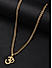 The Bro Code Gold Plated OM Pendant Necklace for Men