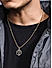 The Bro Code Gold Plated Stone Studded Ganesh Pendant Necklace for Men