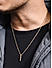 The Bro Code Gold Plated Bar Pendant Necklace for Men