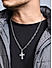 The Bro Code Silver Plated Cross Pendant Necklace for Men