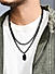 The Bro Code Black Dog Tag Layered Necklace for Men