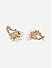 Fida Gold Plated White Kundan Pearl ChandBali Earrings for Women