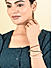 Toniq Glamorous Multi Gold Plated Heart Shape Pearl Fusion Wear Alloy Set Of 5 Stack Bracelets For Women