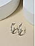 Toniq Fusion Silver Rhodium Plated Heart Shape Hoop Earrings For Women