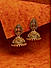 Gold Plated Temple Floral Jhumka Earring