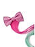 Kids Magical Glittery Bow Hair Clip with Hair Extensions for Girls