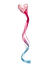 Pink & Blue Glittery Kids Hair Clip with Hair Extension