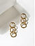 Gold Plated Contemporary Stud Earring