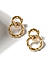 Gold Plated Textured Spherical Stud Earring