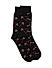 Men Black and Red Patterned Above Ankle Length Socks