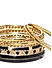 Set Of 9 Black and Gold-Toned Bangles
