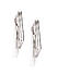 Silver-Toned Square Drop Earrings