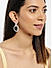 Cubic Zirconia Silver Plated Spherical Drop Earring