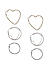 Set Of 3 Geometric Hoop Earrings