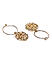 Set Of 6 Gold-Toned Circular Hoop Earrings