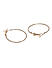 Set Of 3 Gold-Toned Circular Hoop Earrings