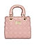 Light Pink Textured Handheld Bag