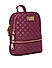 Maroon Quilt It Backpack