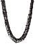 Black Multi-Layered Chain Necklace