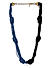 Black and Blue Seed Bead Choker Necklace For Women
