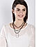 Black and Silver Layered Necklace For Women