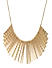Gold Tone Spike Necklace For Women