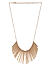 Gold Tone Spike Necklace For Women