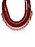 Red Braided Necklace For Women