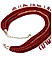 Red Braided Necklace For Women