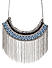 Silver Tone Seed Bead Choker Necklace For Women
